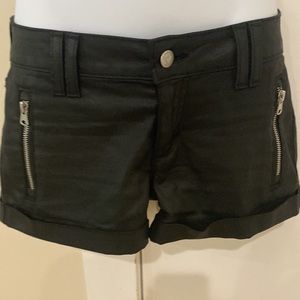 Bebe leather shorts size 25